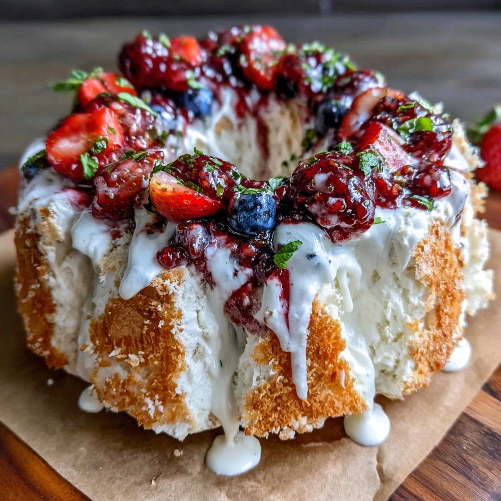 Berry-Burst Angel Food Delight