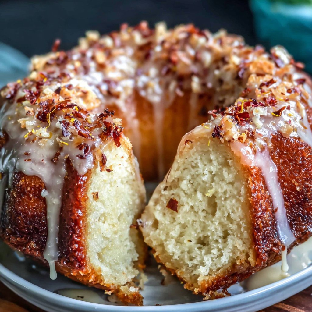 Saffron-Infused Spring Bundt Cake