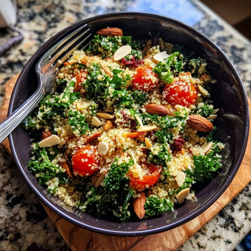 Nutty Quinoa & Kale Salad