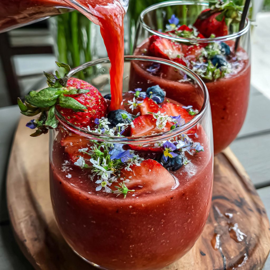 Fruit-Filled Dandelion Smoothies