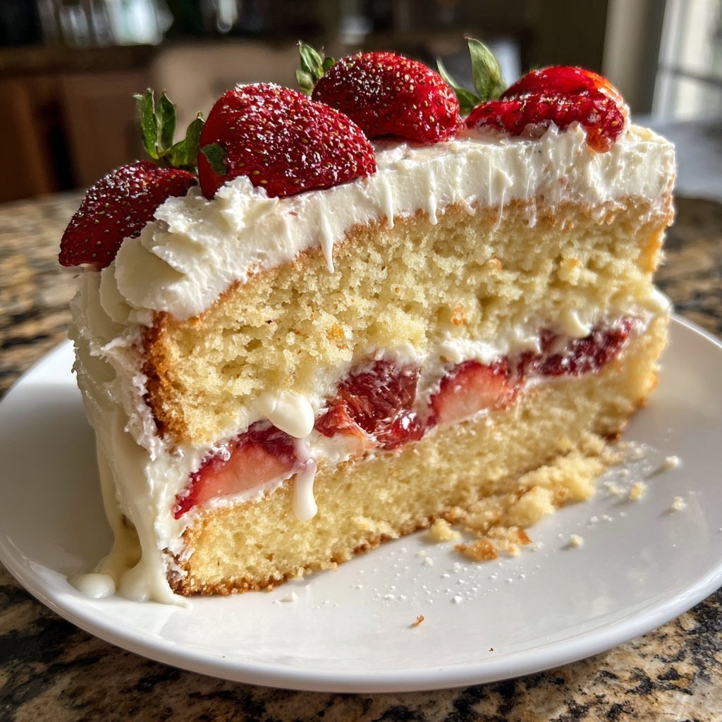 Dessert Vanilla Sponge Cake